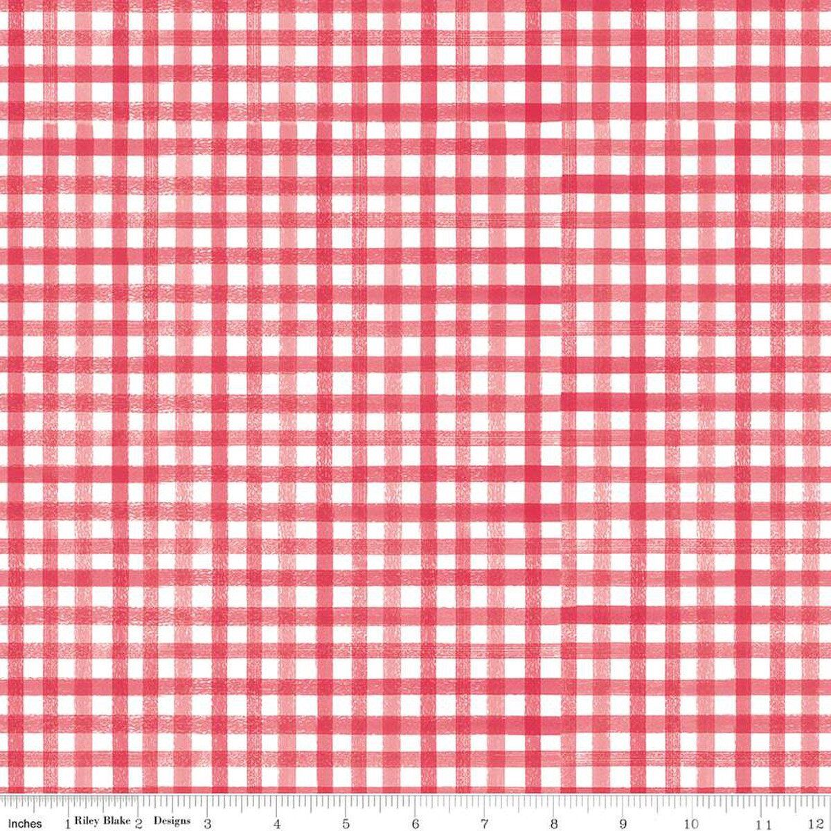Riley Blake Flora No.6 Gingham C14465-Raspberry Online