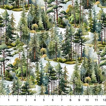 Northcott Fabrics Lakeside Retreat DP28483-76 Green Multi Online