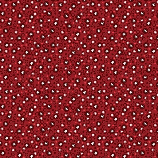 Benartex Snow Fall 17041-86 Crimson Online