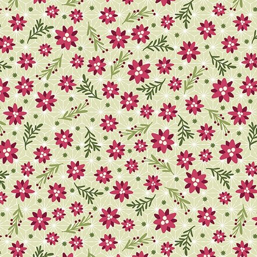 Benartex Snow Fall 17038-43 Holly Online