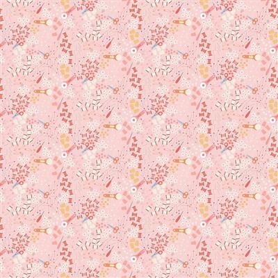 Clothworks Shop Hop Digital Y4798-42 Pink Online