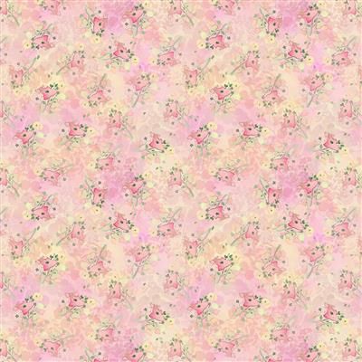 Clothworks Fleur de Rose Y4768-132 Pale Pink Online