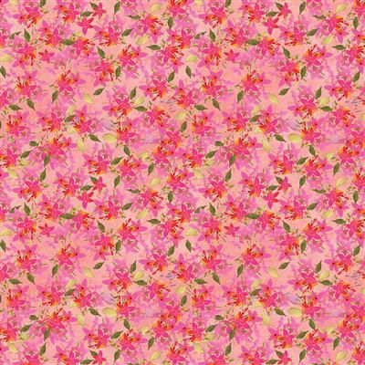 Clothworks Fleur de Rose Y4765-39 Coral Online