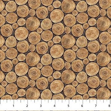 Northcott Fabrics Lakeside Retreat DP28485-36 Brown Multi Online