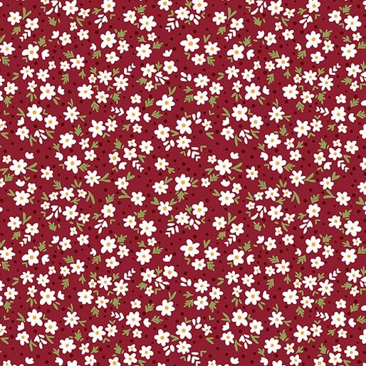 Benartex Snow Fall 17040-86 Crimson Online