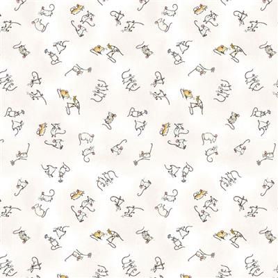 Clothworks Mouseplay Y4752-1 White Online