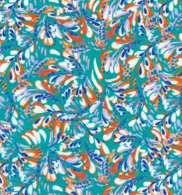 Robert Kaufman Painterly Petals-Valley SRKD-23404-78 Peacock Online