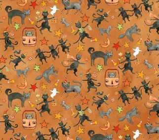 Riley Blake Designs Spooky C17572  Orange Online
