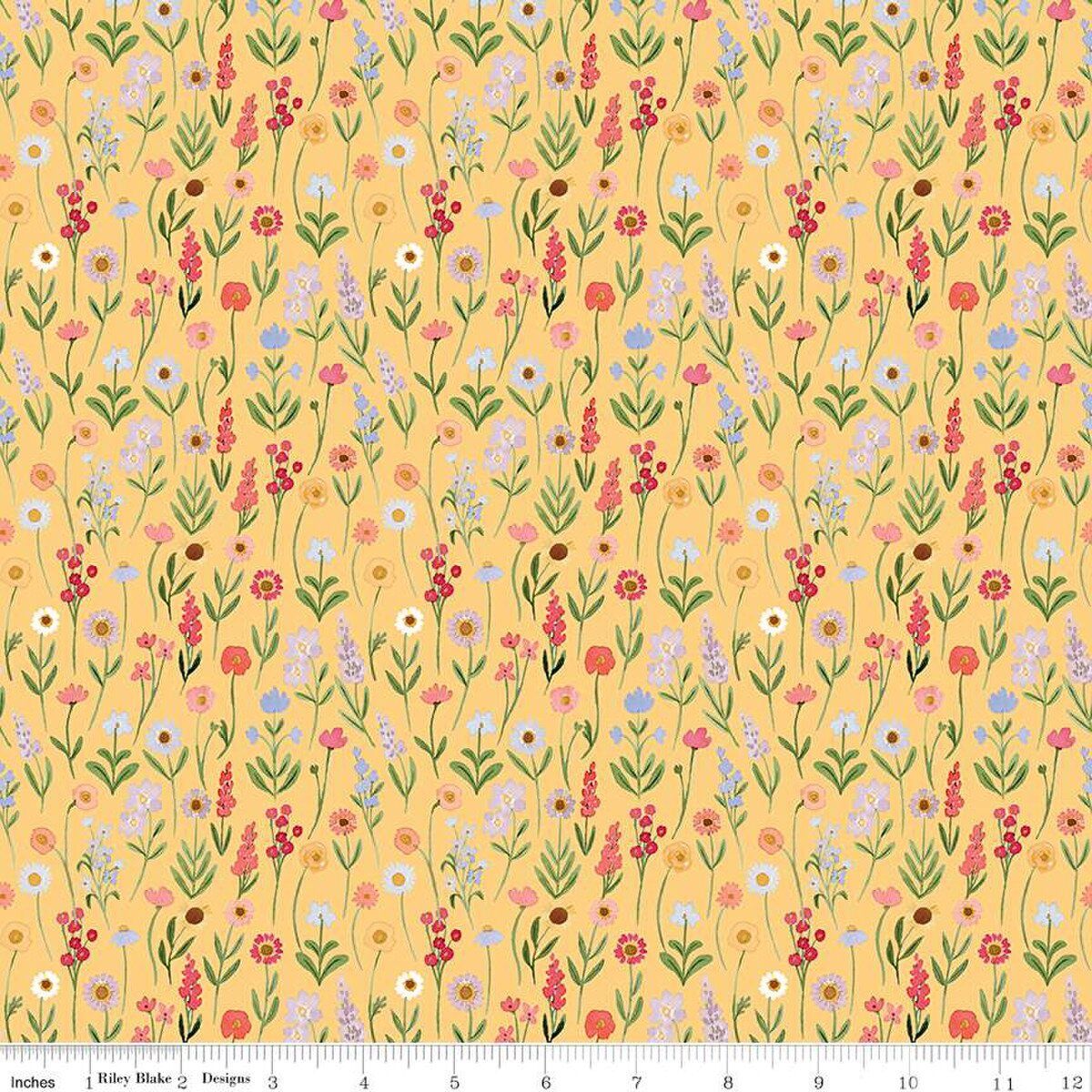 Riley Blake Flora No.6 Stems C14462-Yellow Online