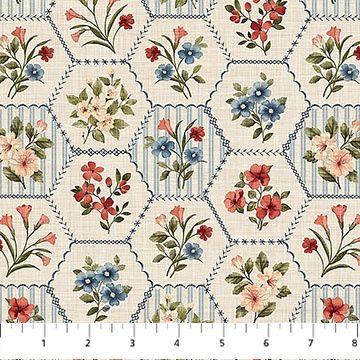 Northcott Fabrics Farmhouse Sampler DP28603-11 Cream Multi Online