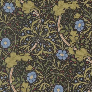 Moda Fabrics Morris Muse 13382 16 Ebony Online
