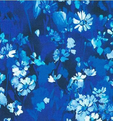 Robert Kaufman Painterly Petals-Valley SRKD-23402-394 Blue Yonder Online