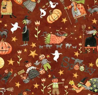 Riley Blake Designs Spooky C17570 Rusty Oak Online