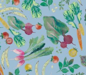 Lewis &amp; Irene Vegetable Patch BG078 Cornflower Online