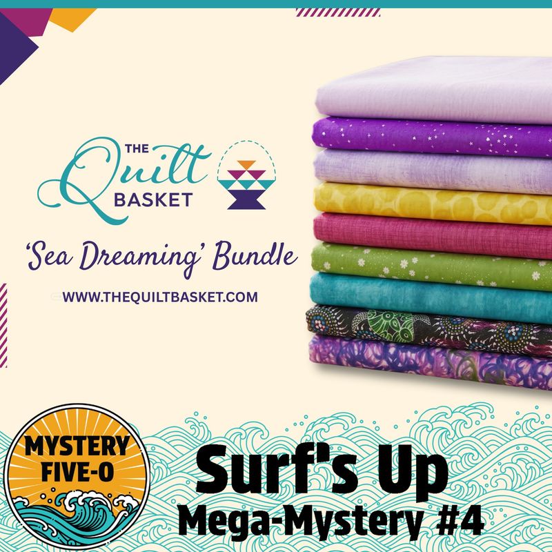 Surf's Up Sea Dreaming Mystery Five-0 Quilt Kit