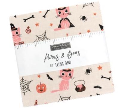 Moda Fabrics Purrs and Boos  Charm Pack 39060PP