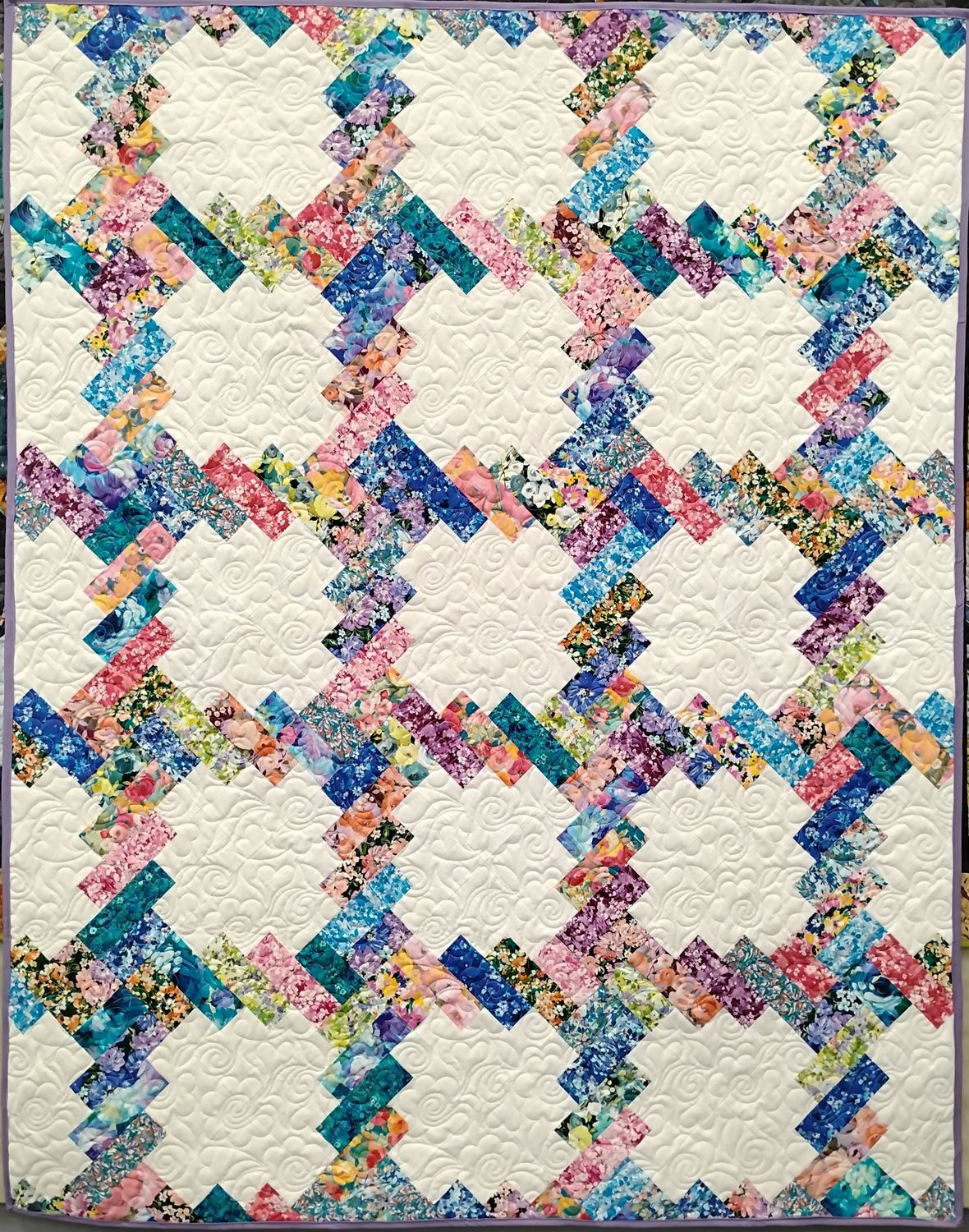 Phoebe Quilt Painterly Petals Quilt Kit