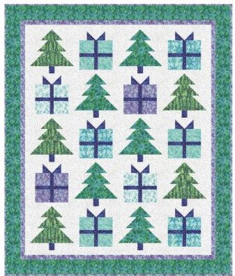 Merry Mornings Sparkly Christmas Quilt Kit