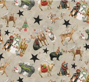 Riley Blake Designs Northern Christmas C17830 Neutral Online