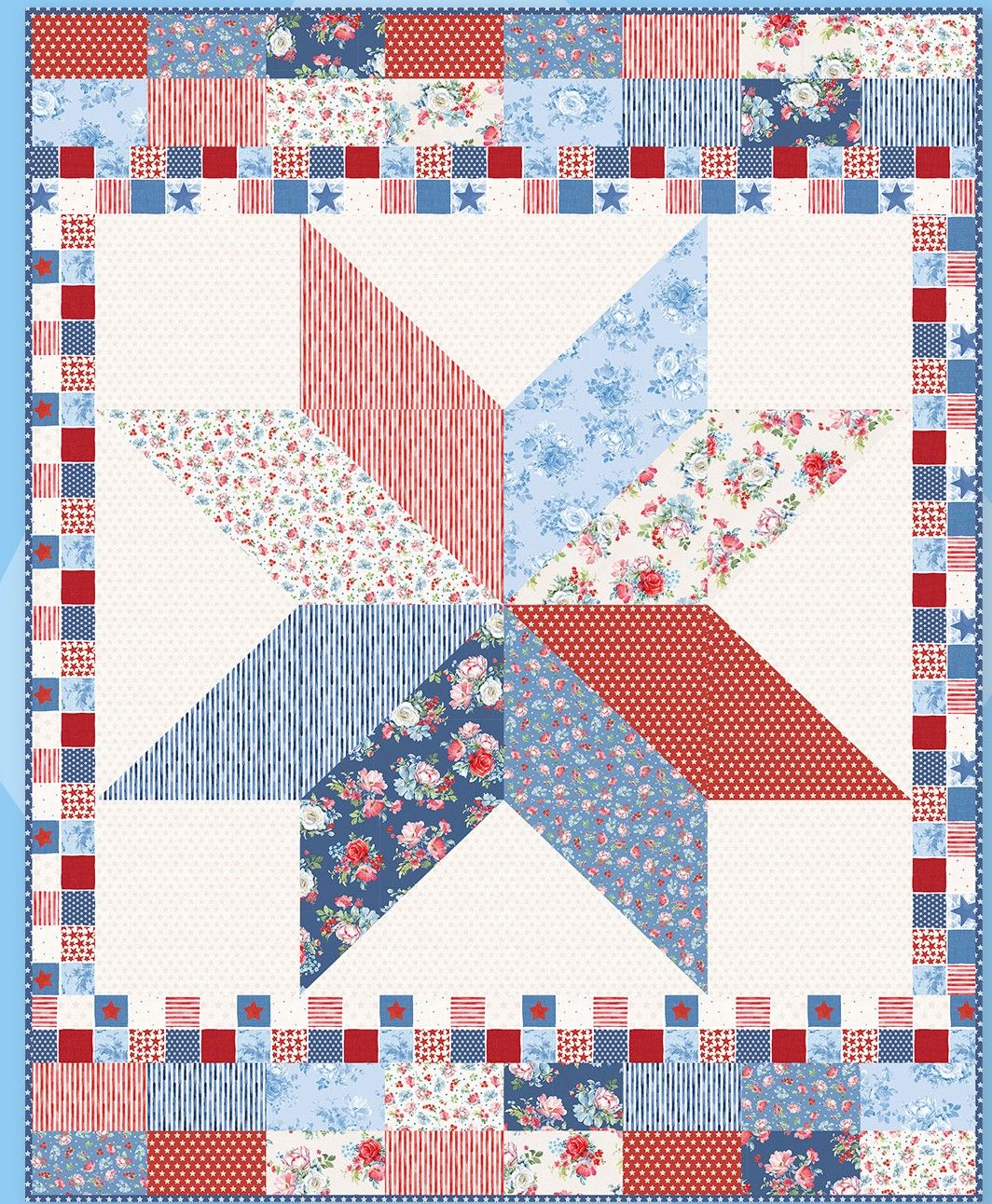 Stars 'n Stripes Americana Quilt Kit