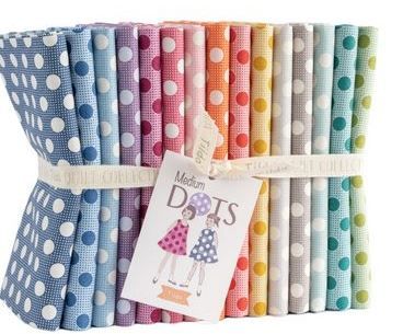 Tilda Fabrics Medium Dots Fat Quarter Bundle TIL300014