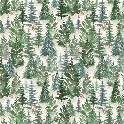 Clothworks Woodland Way Y4850-2 Light Cream Online