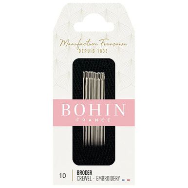 Bohin Embroidery Needle Size 10 15 count BOF00722