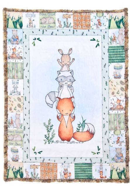 Shannon Fabrics Tiny Tails Cuddle Kit CKTINYTAILS Timber Grove