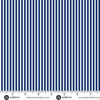 Andover Fabrics Simply Stripe A-10238-B Navy Online