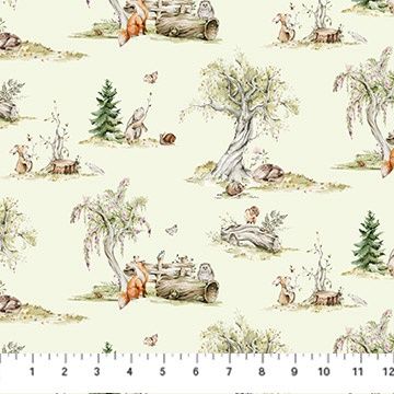 FIGO Fabrics Story Book 91334-70 Green Online