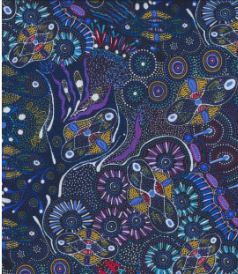 M&amp;S Textiles Bush Tucker After Rain BTURBL Blue Online