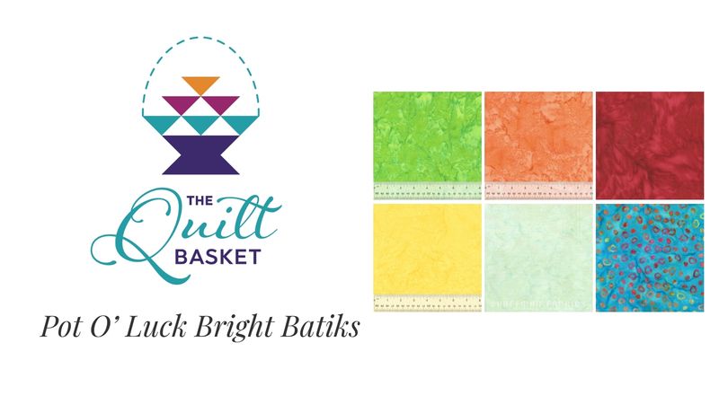 Pot O' Luck Bright Batiks M50 FQ Bundle
