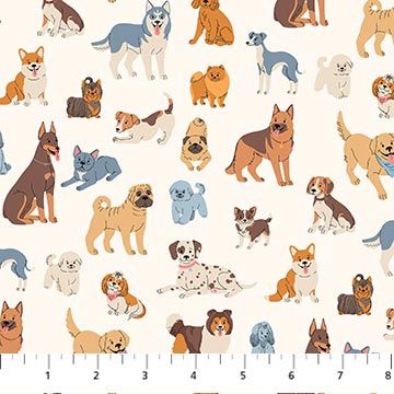 FIGO Fabrics Always By My Side 91326-11 Cream Online