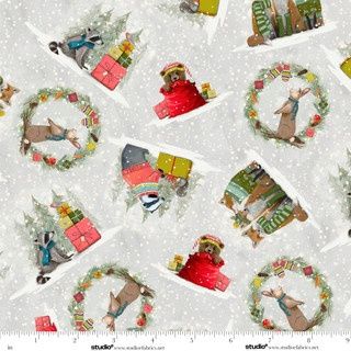 StudioE Fabrics Holly Woods  E-9235-11 Pearl Online