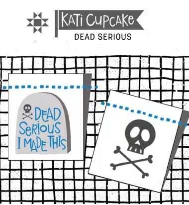 Dead Serious I Made This Woven Label KC323