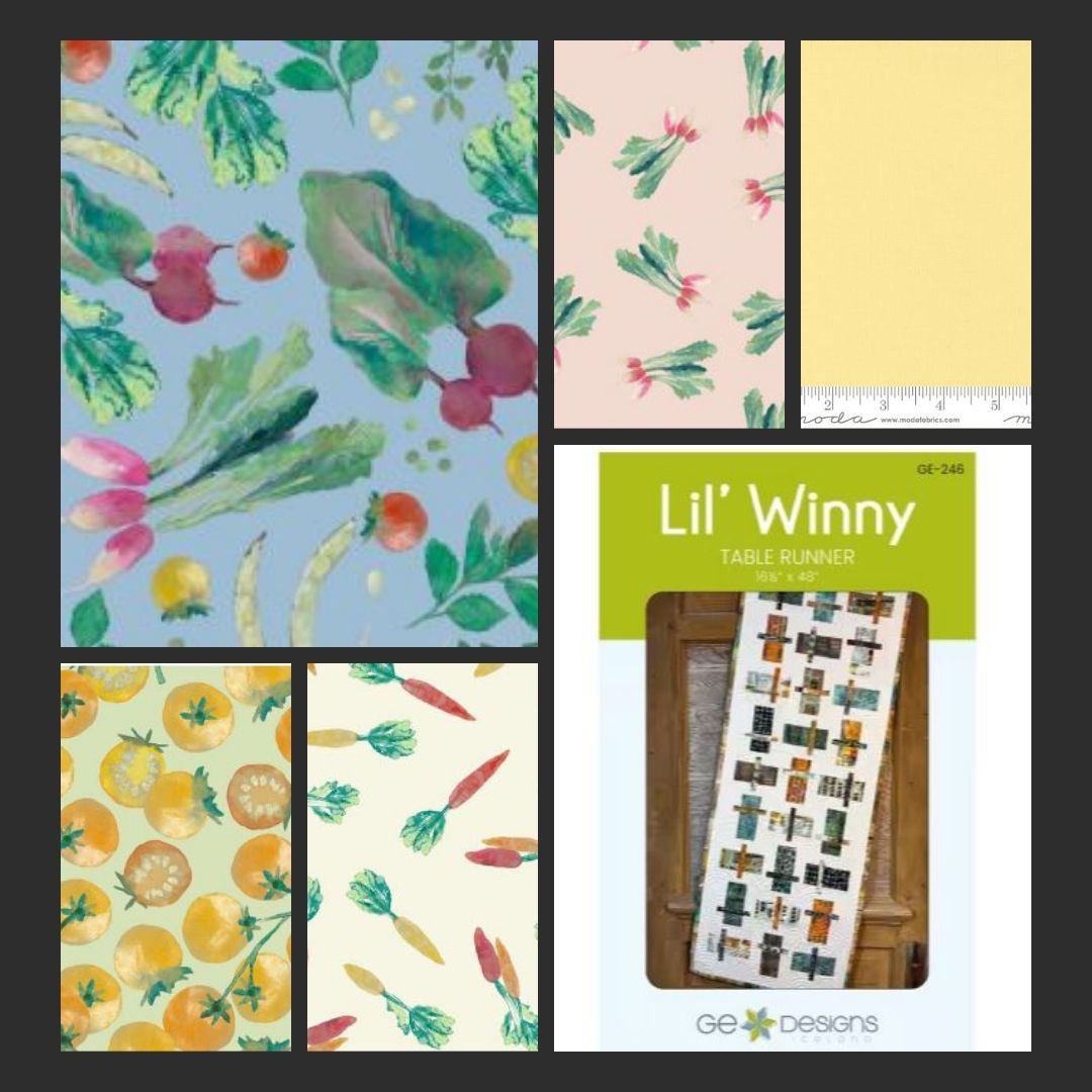 Lil' Winny Vegetable Patch Tablerunner Kit
