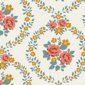 Tilda Fabrics Village Life TIL100682 Warm Cream Online