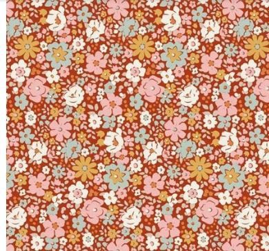 PRE-ORDER October 1 Tilda Fabrics Village Life TIL100685 Rust Online