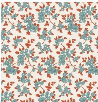 PRE-ORDER October 1 Tilda Fabrics Village Life TIL100686 Teal Online