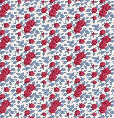 PRE-ORDER October 1 Tilda Fabrics Village Life TIL100694 Burgundy Online