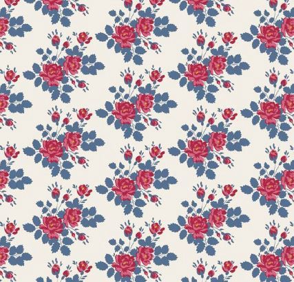PRE-ORDER October 1 Tilda Fabrics Village Life  TIL100698 Blue Online