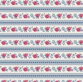 PRE-ORDER October 1 Tilda Fabrics Village Life  TIL100700 Blue Online