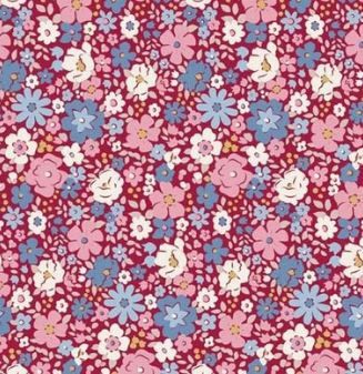 PRE-ORDER October 1 Tilda Fabrics Village Life TIL100695 Burgundy Online
