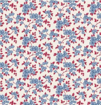 PRE-ORDER October 1 Tilda Fabrics Village Life TIL100696 Blue Online