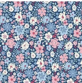 PRE-ORDER October 1 Tilda Fabrics Village Life TIL100699 Blue Online