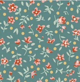 Tilda Fabrics Village Life Blenders TIL110178 Teal Online