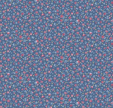 PRE-ORDER October 1 Tilda Fabrics Village Life Blenders TIL110185 Blue Online
