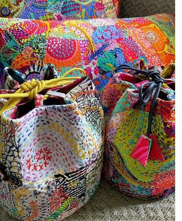 Wendy Williams Embroidered Boro Bag and Pillow Pattern