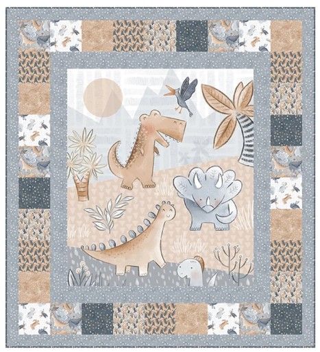 Panel Squared Rock of Ages Quilt Kit