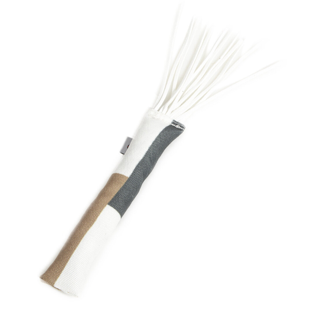 Katzen Spielrolle mit Lederstreifen · Square · 5g Katzenminze